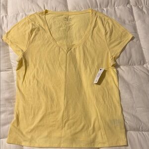 No Boundaries Light Yellow Short Sleeve Tee
